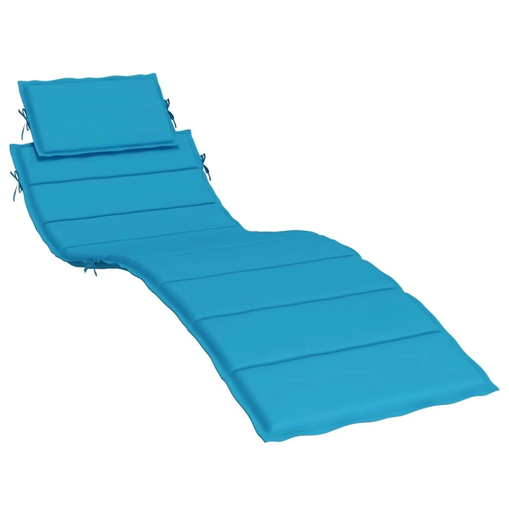 Sun Lounger Cushion Blue 186x58x3cm Oxford Fabric 314162