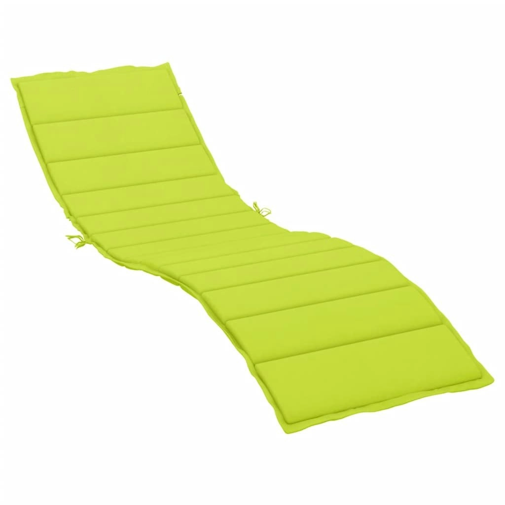 Sun Lounger Cushion Bright Green 200x50x3cm Oxford Fabric 314199