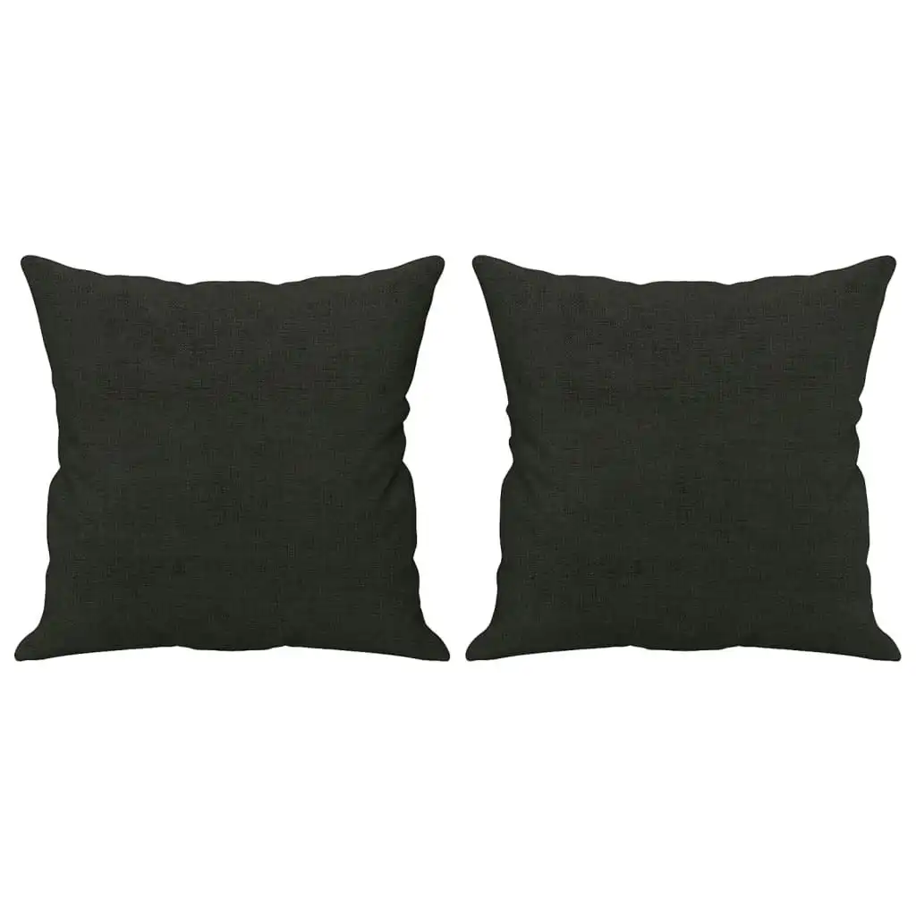 Throw Pillows 2 pcs Black 40x40 cm Fabric 349475