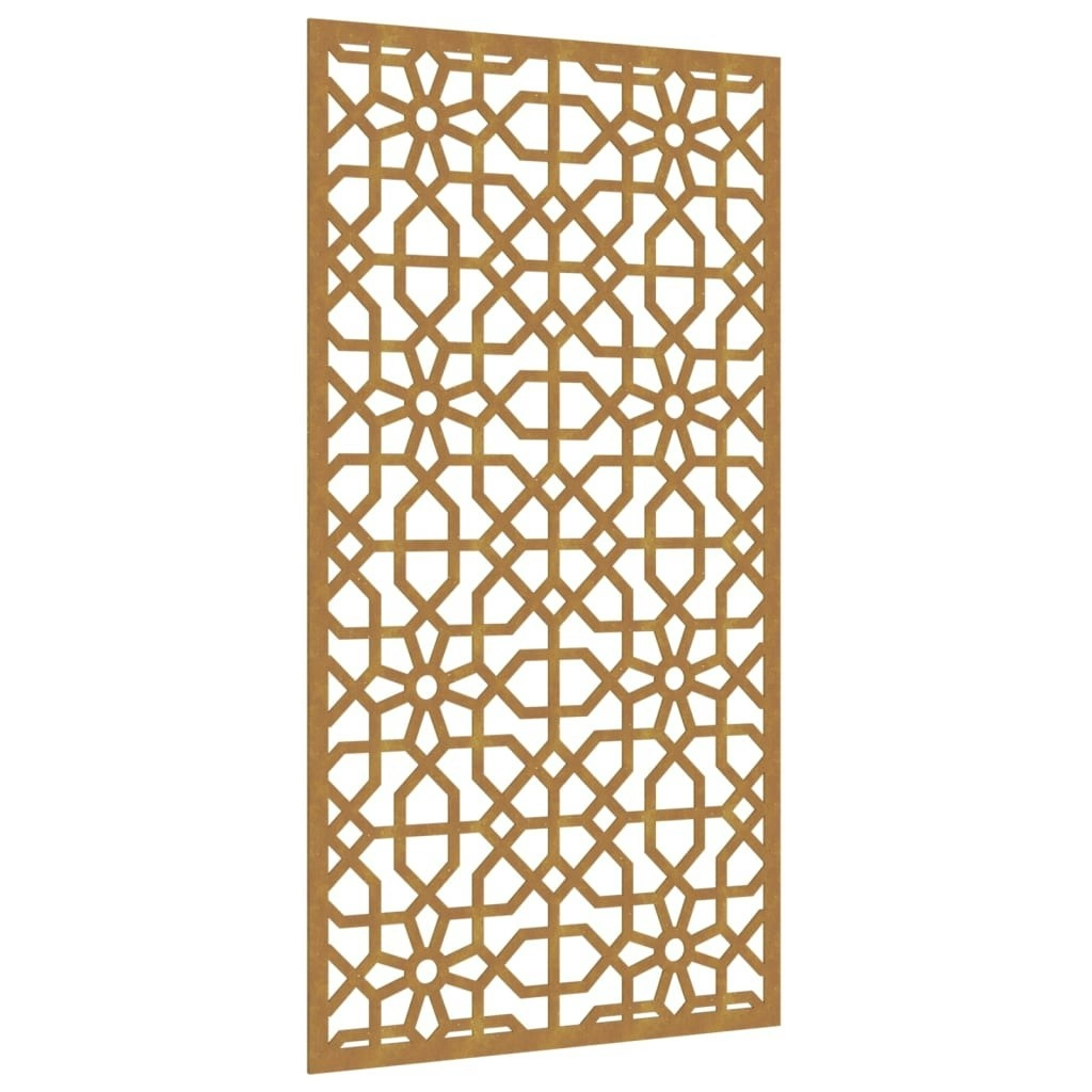 Garden Wall Decoration 105x55 cm Corten Steel Moorish Design 824477