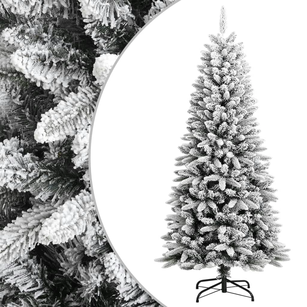 Artificial Christmas Tree with Flocked Snow 150 cm PVC&PE 345189