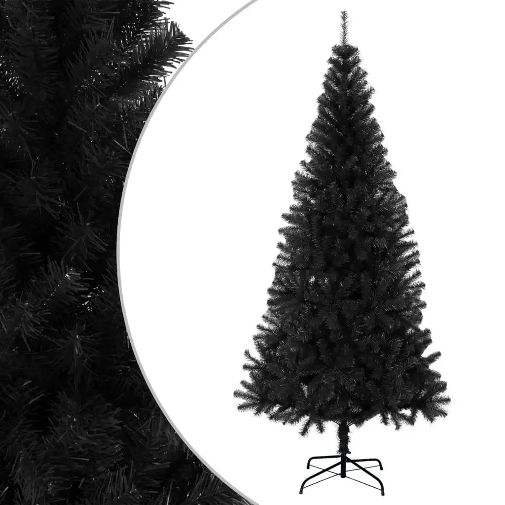 Artificial Christmas Tree with Stand Black 210 cm PVC 321002