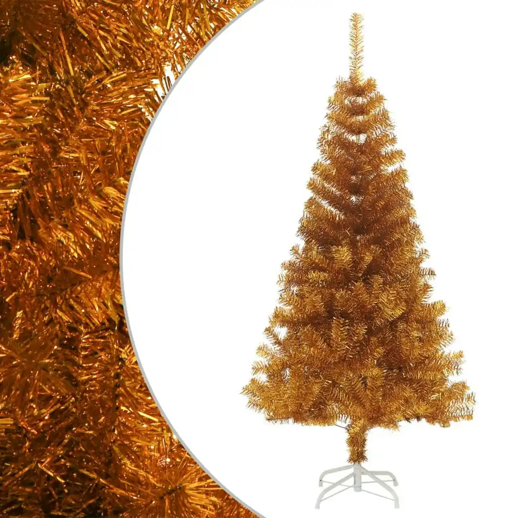 Artificial Christmas Tree with Stand Gold 150 cm PET 321009