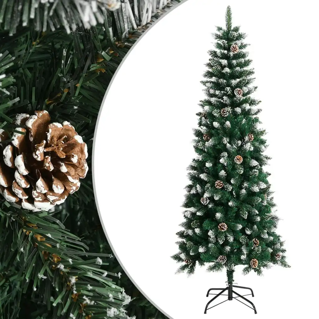 Artificial Christmas Tree with Stand Green 210 cm PVC 345176