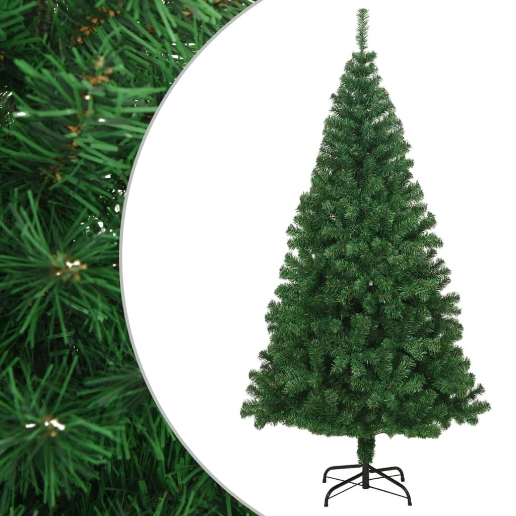 Artificial Christmas Tree with Thick Branches Green 210 cm PVC 321036