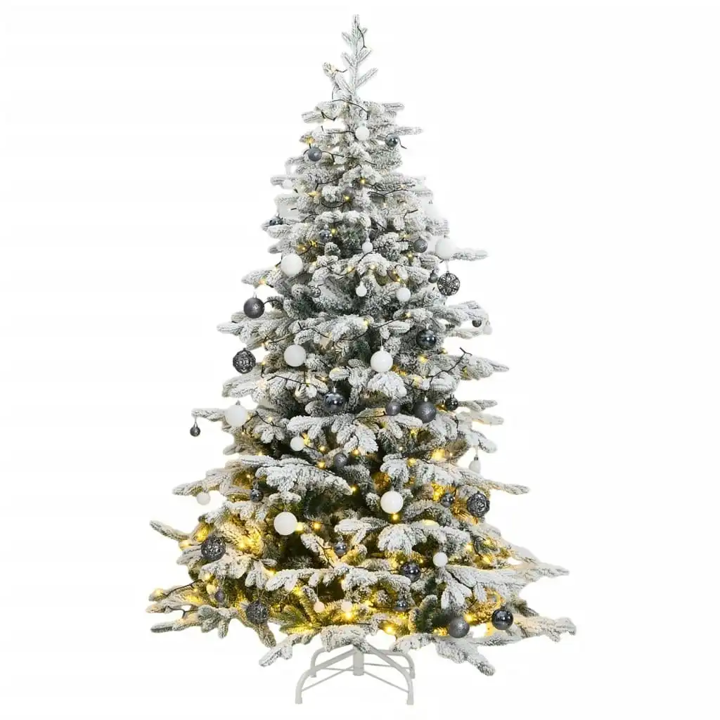 Artificial Hinged Christmas Tree 300 LEDs & Ball Set 180 cm 3210504