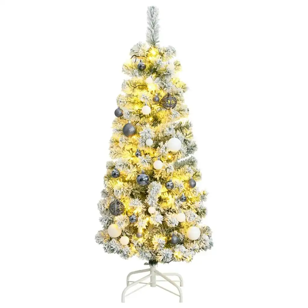 Artificial Hinged Christmas Tree with 150 LEDs & Ball Set 120 cm 3210467