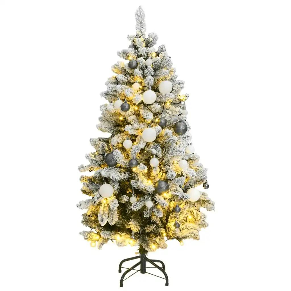 Artificial Hinged Christmas Tree with 150 LEDs & Ball Set 120 cm 3210105