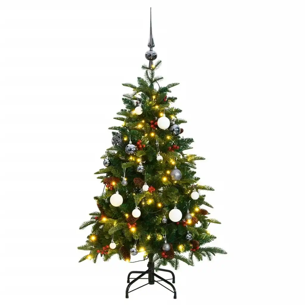 Artificial Hinged Christmas Tree with 150 LEDs & Ball Set 120 cm 3210465