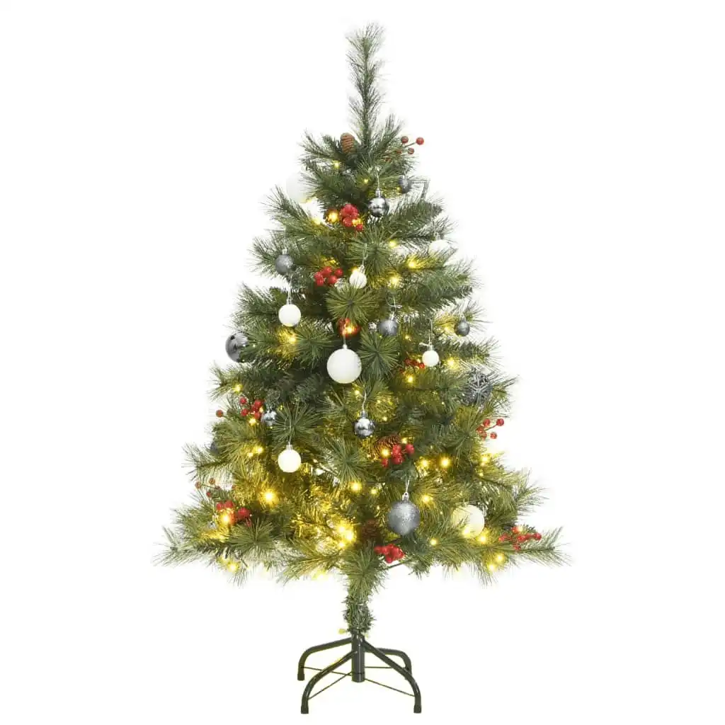 Artificial Hinged Christmas Tree with 150 LEDs & Ball Set 120 cm 3210199