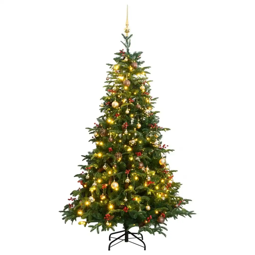 Artificial Hinged Christmas Tree with 300 LEDs & Ball Set 180 cm 3210480