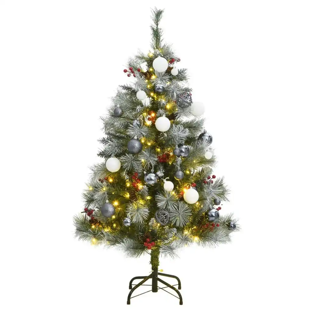 Artificial Hinged Christmas Tree with 150 LEDs & Ball Set 120 cm 3210201