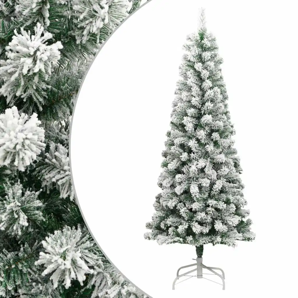 Artificial Hinged Christmas Tree with Flocked Snow 180 cm 358381