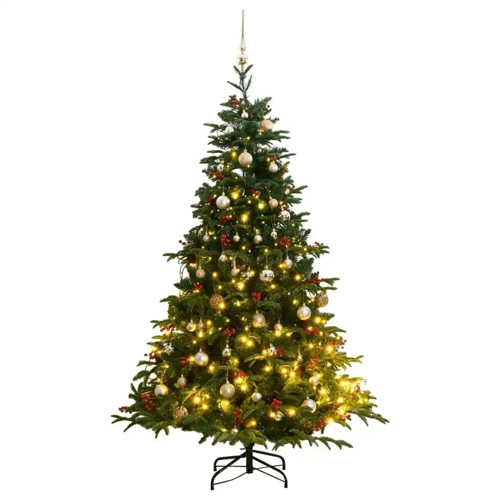 Artificial Hinged Christmas Tree with 300 LEDs & Ball Set 180 cm 3210489