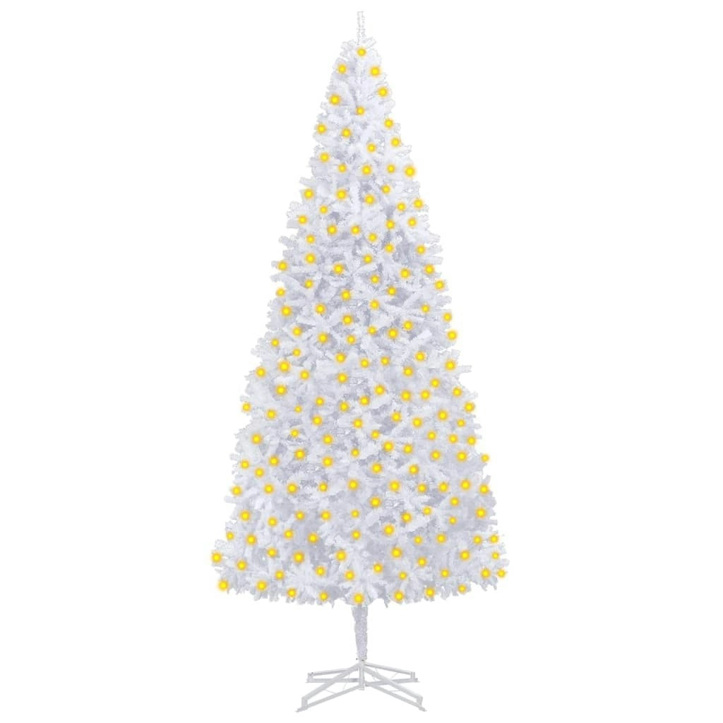 Artificial Pre-lit Christmas Tree 400 cm White 3077738