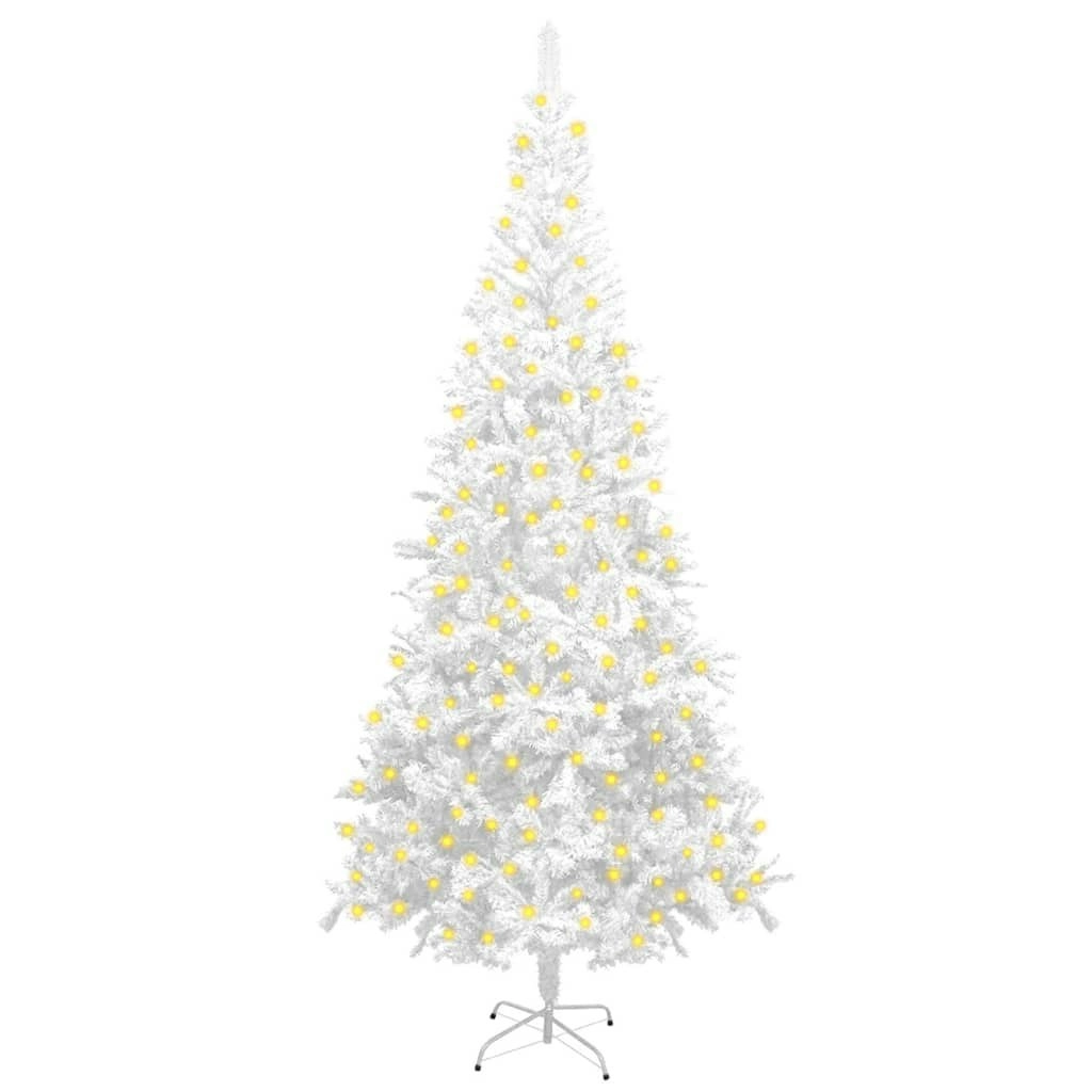 Artificial Pre-lit Christmas Tree L 240 cm White 3077410