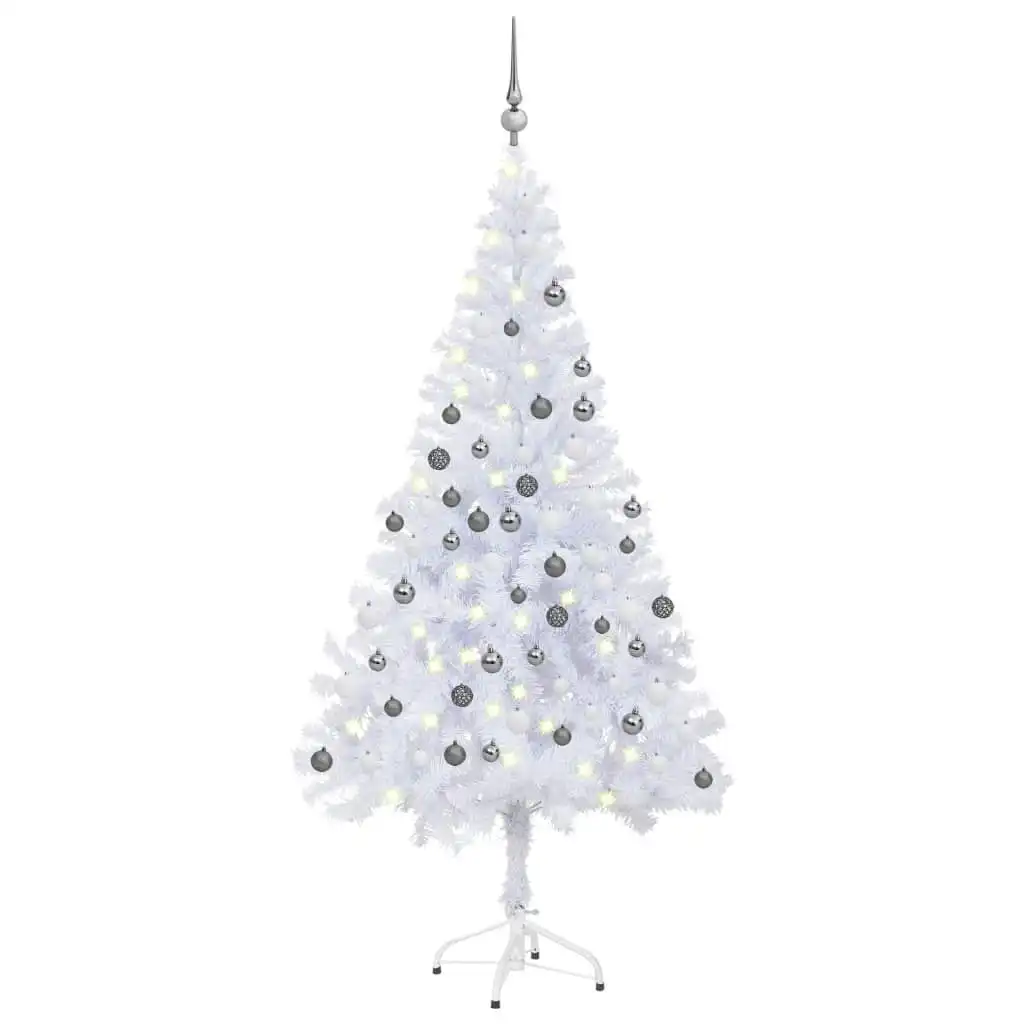 Artificial Pre-lit Christmas Tree with Ball Set 150 cm 380 Branches 3077665