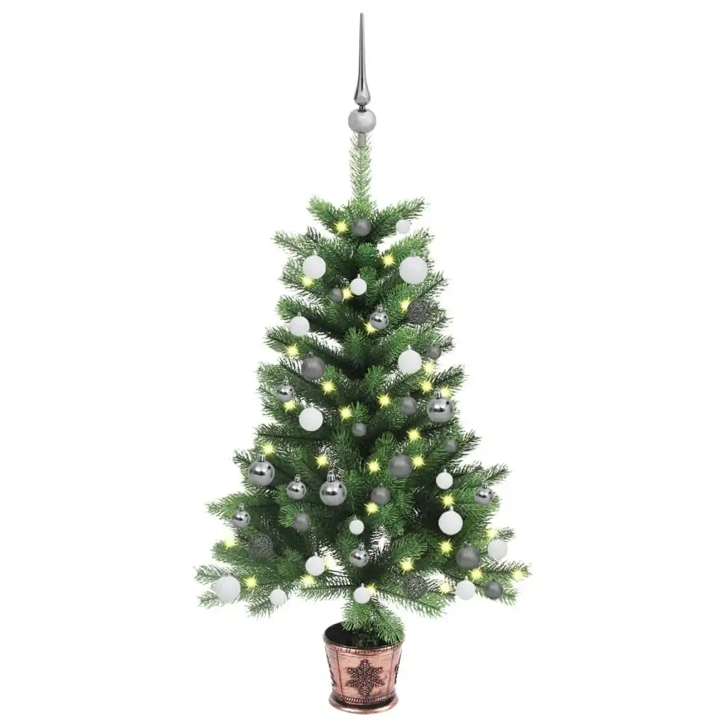 Artificial Pre-lit Christmas Tree with Ball Set 90 cm Green 3077724