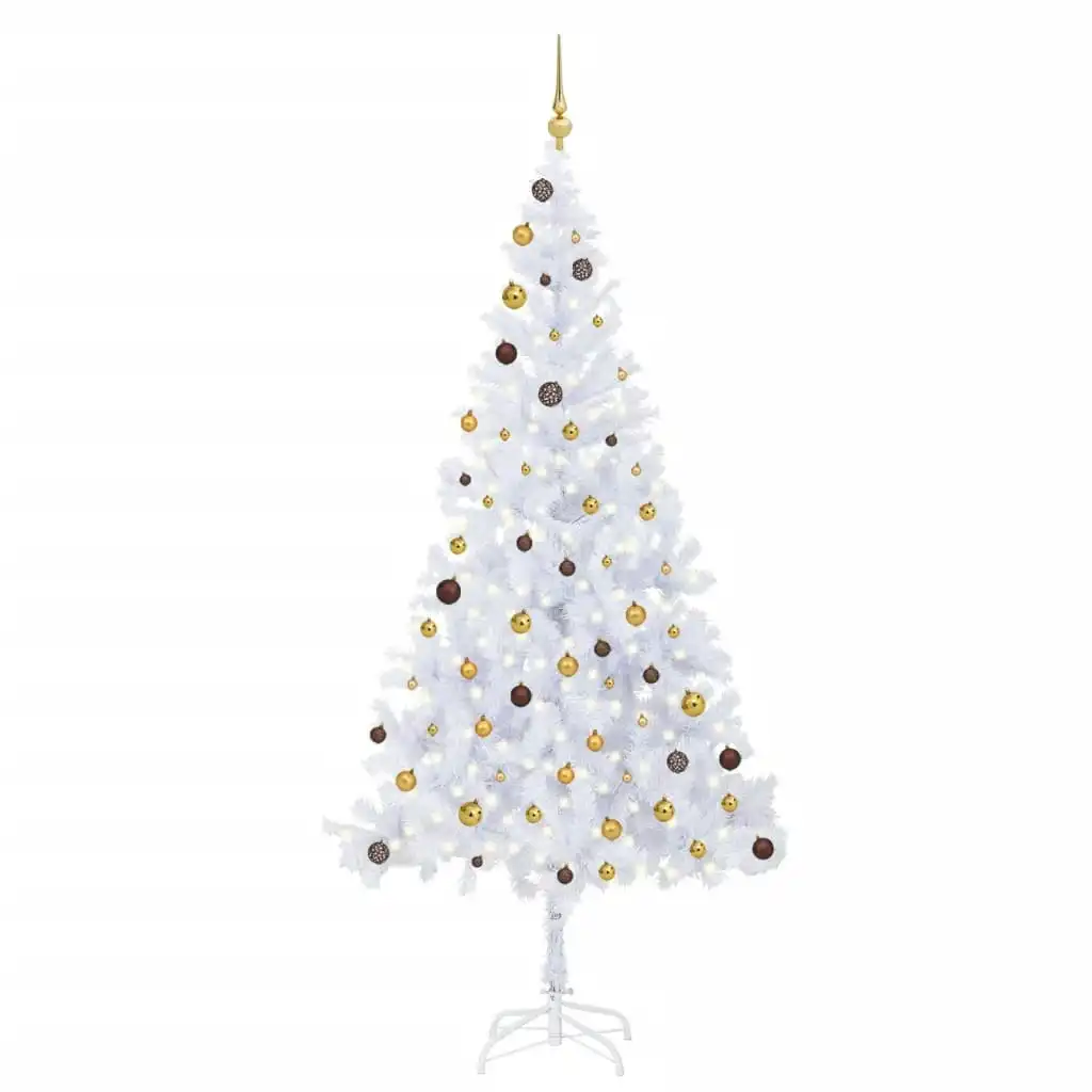 Artificial Pre-lit Christmas Tree with Ball Set 210 cm 910 Branches 3077495