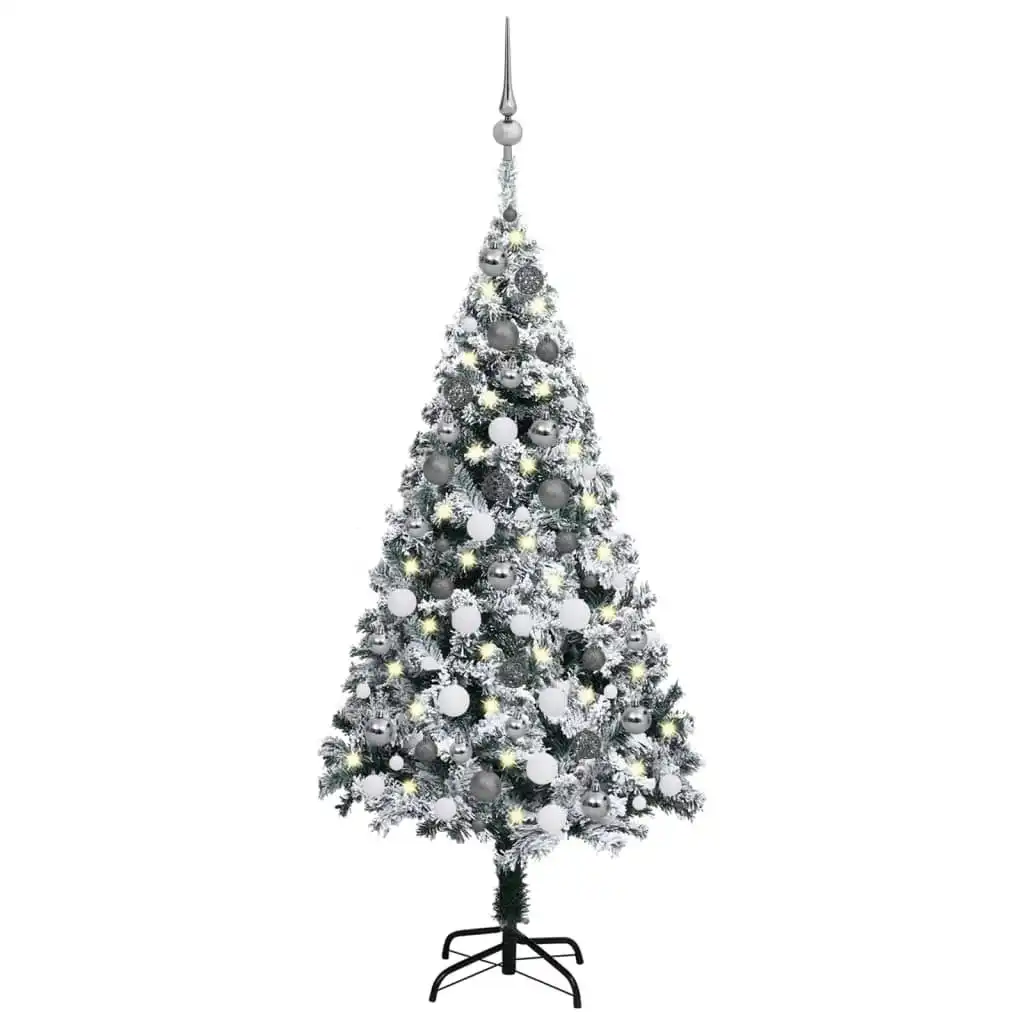 Artificial Pre-lit Christmas Tree with Ball Set Green 120 cm 3077914