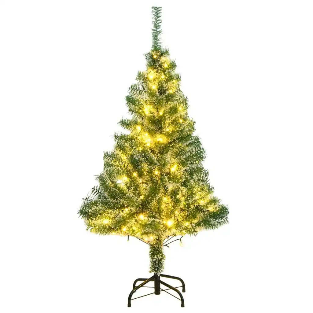 Artificial Christmas Tree 150 LEDs & Flocked Snow 120 cm 3210075