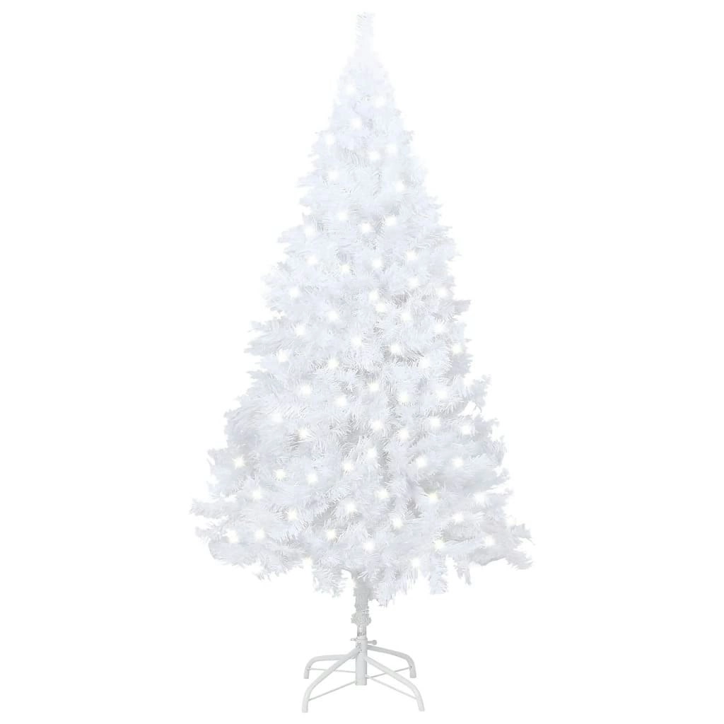 Artificial Pre-lit Christmas Tree with Thick Branches White 120 cm 3077453