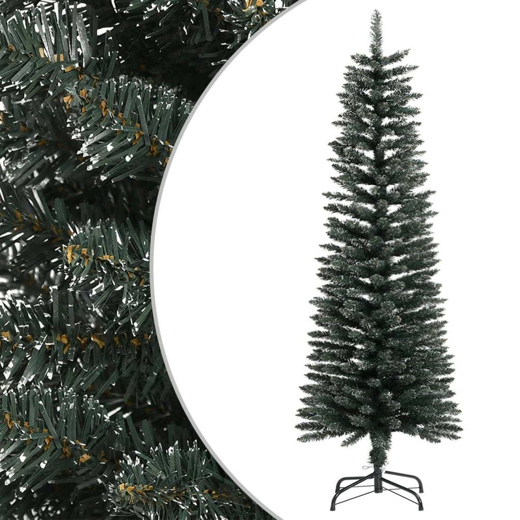 Artificial Slim Christmas Tree with Stand Green 120 cm PVC 345183