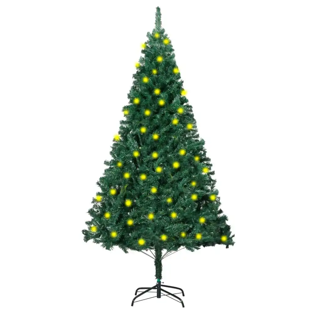 Artificial Pre-lit Christmas Tree with Thick Branches Green 180 cm 3077450