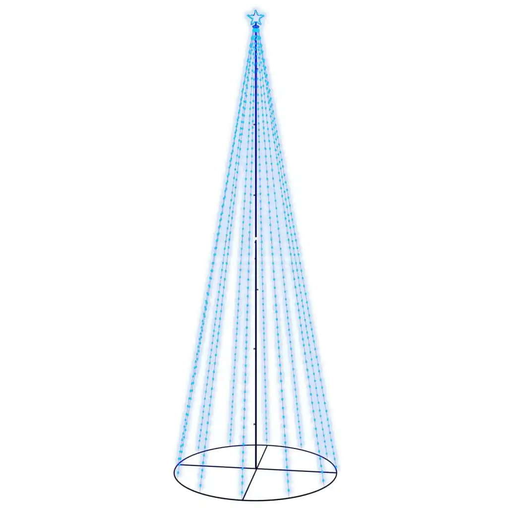 Christmas Cone Tree Blue 732 LEDs 160x500 cm 343702