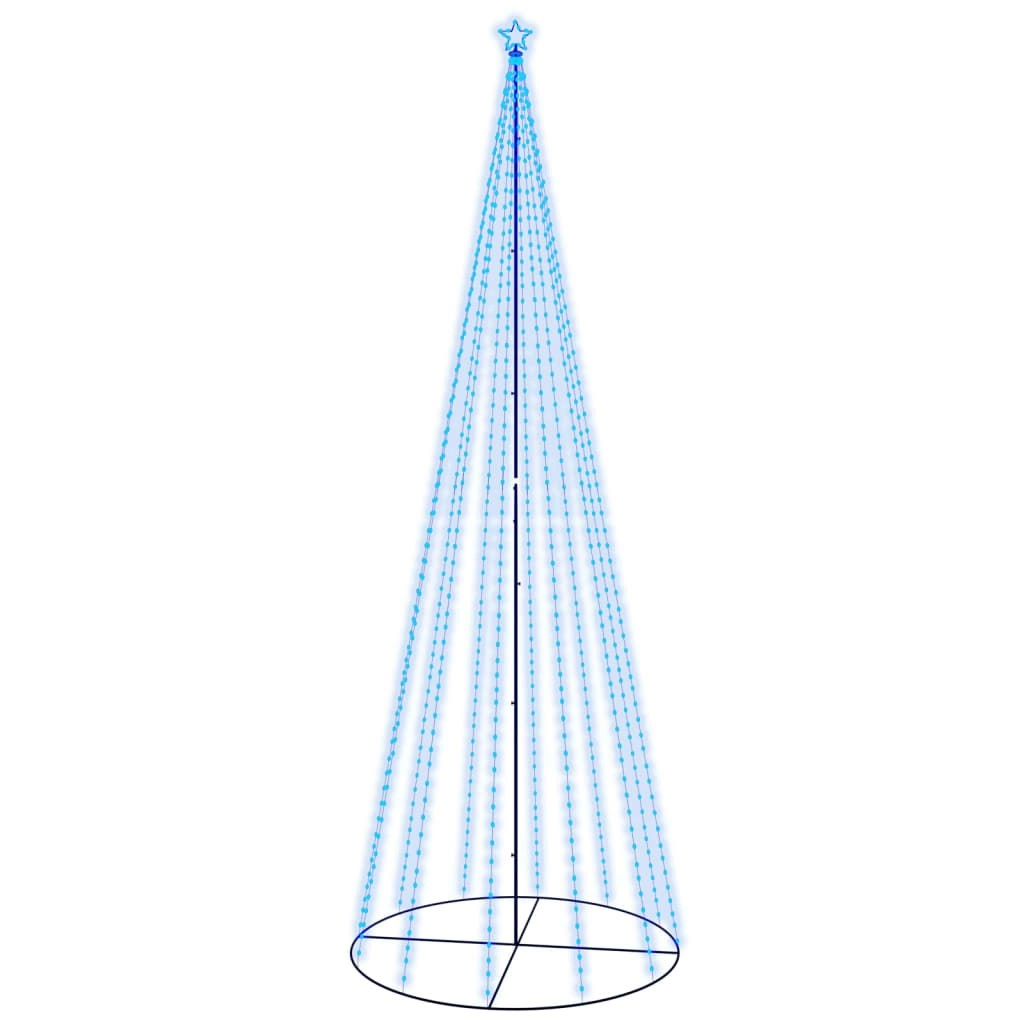 Christmas Cone Tree Blue 732 LEDs 160x500 cm 343702