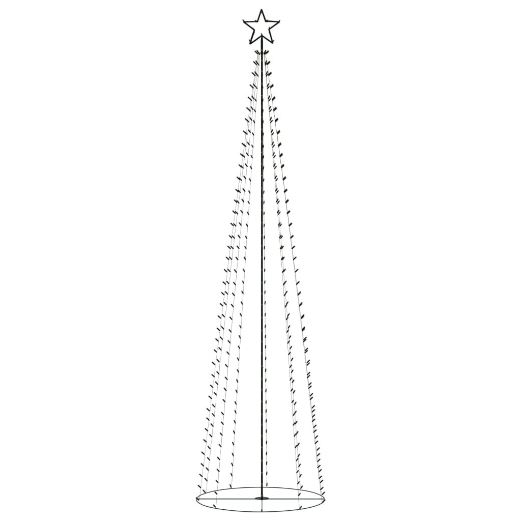 Christmas Cone Tree 400 Warm White LEDs Decoration 100x360 cm 328718