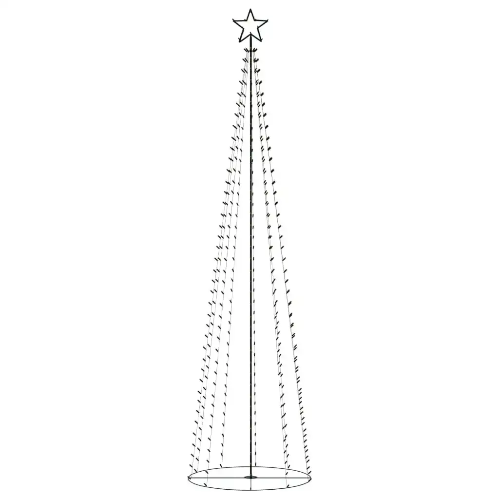 Christmas Cone Tree 400 Warm White LEDs Decoration 100x360 cm 328718