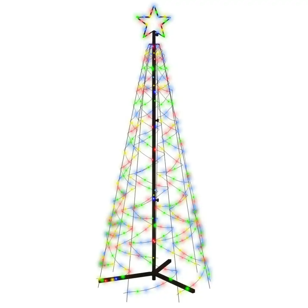 Christmas Cone Tree Colourful 200 LEDs 70x180 cm 343504