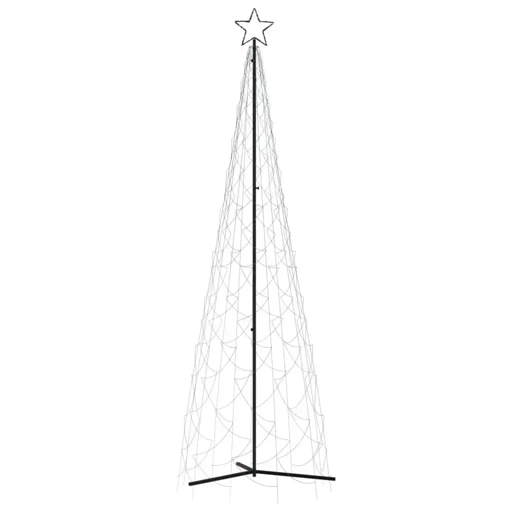 Christmas Cone Tree Cold White 500 LEDs 100x300 cm 343708