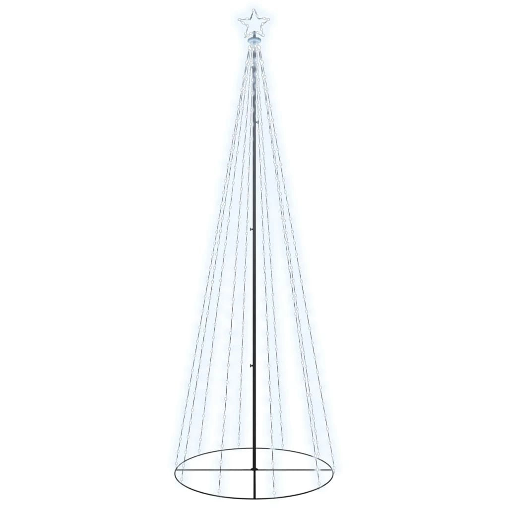 Christmas Cone Tree Cold White 310 LEDs 100x300 cm 343491