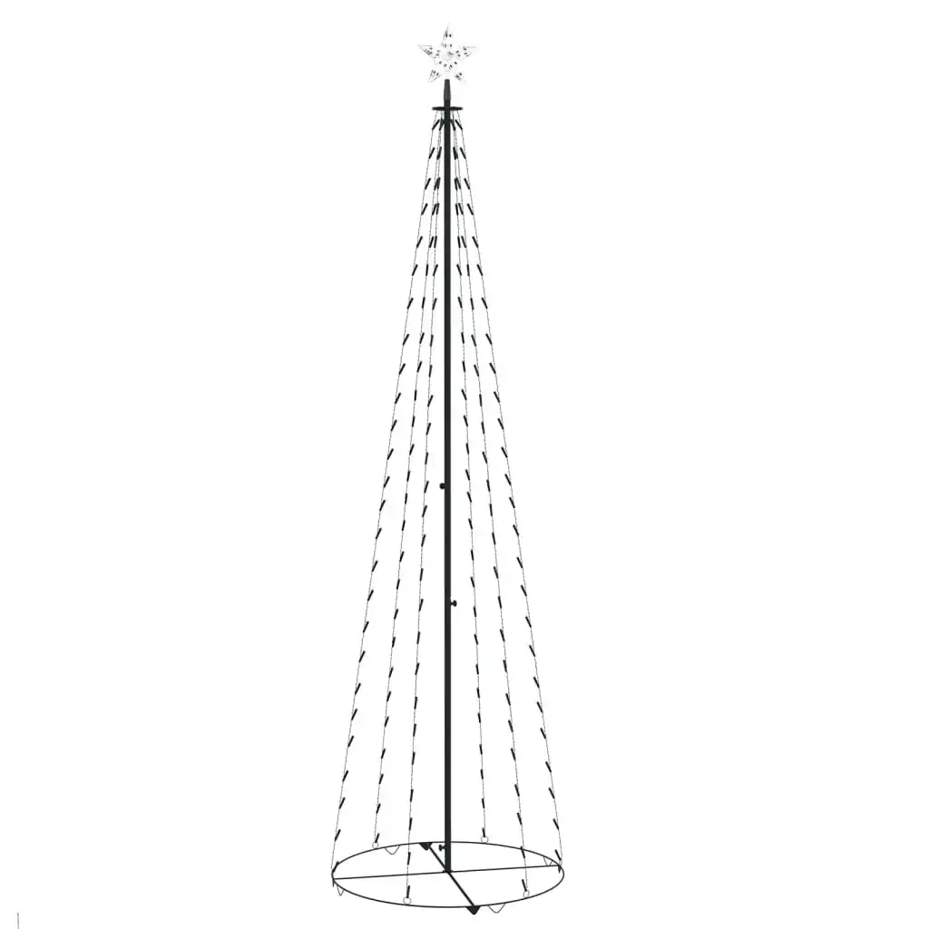 Christmas Cone Tree Blue 136 LEDs Decoration 70x240 cm 328711