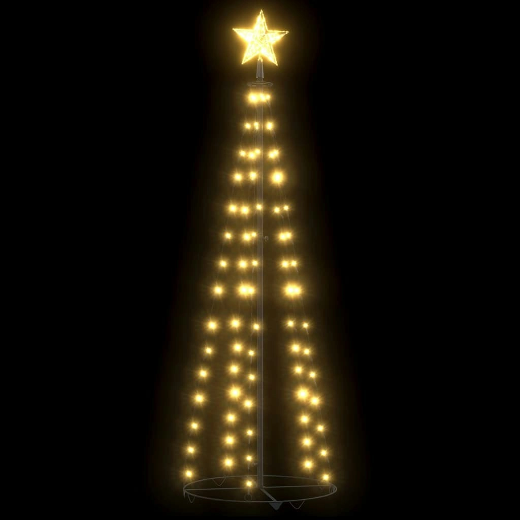 Christmas Cone Tree 70 Warm White LEDs Decoration 50x120 cm 328688