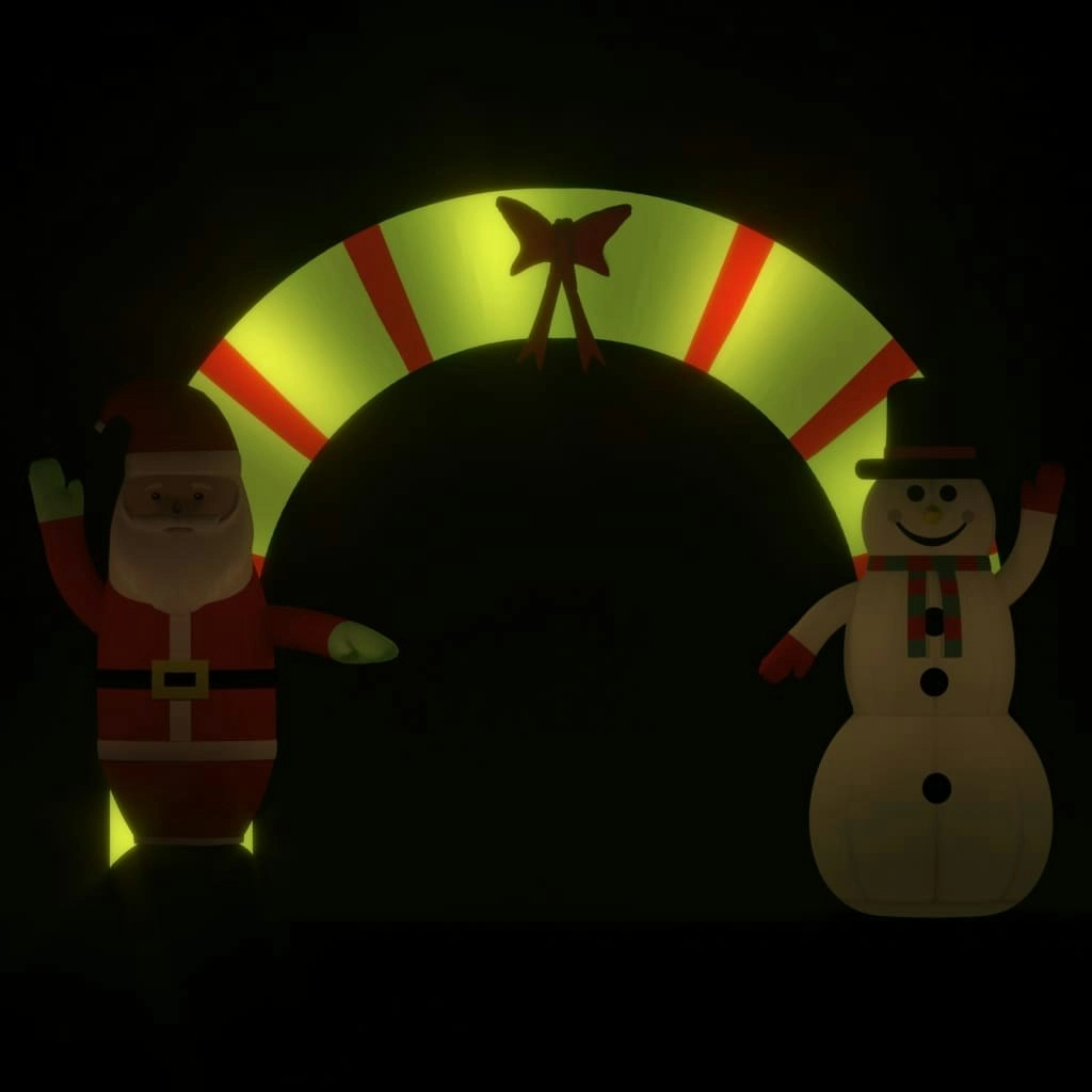 Christmas Inflatable Santa & Snowman Arch Gate LED 270 cm 345314