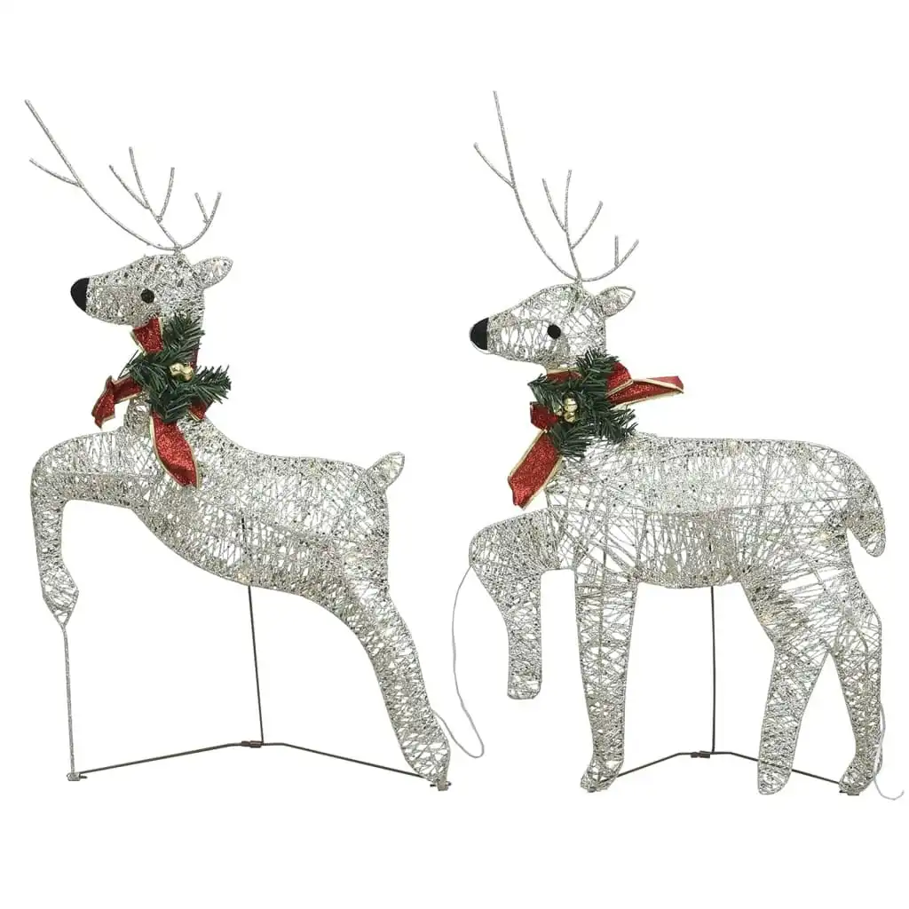 Christmas Reindeers 2 pcs Gold 40 LEDs 342683