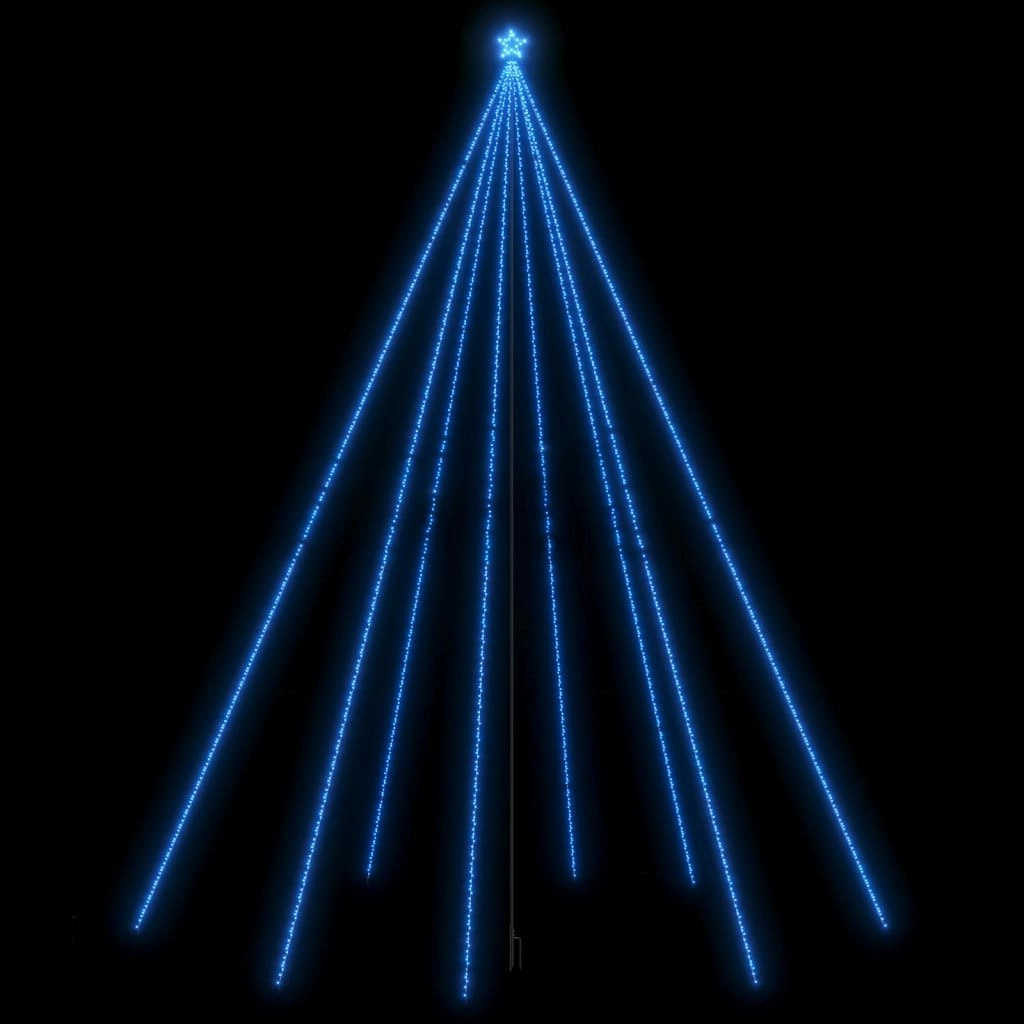 Christmas Tree Lights Indoor Outdoor 1300 LEDs Blue 8 m 328766