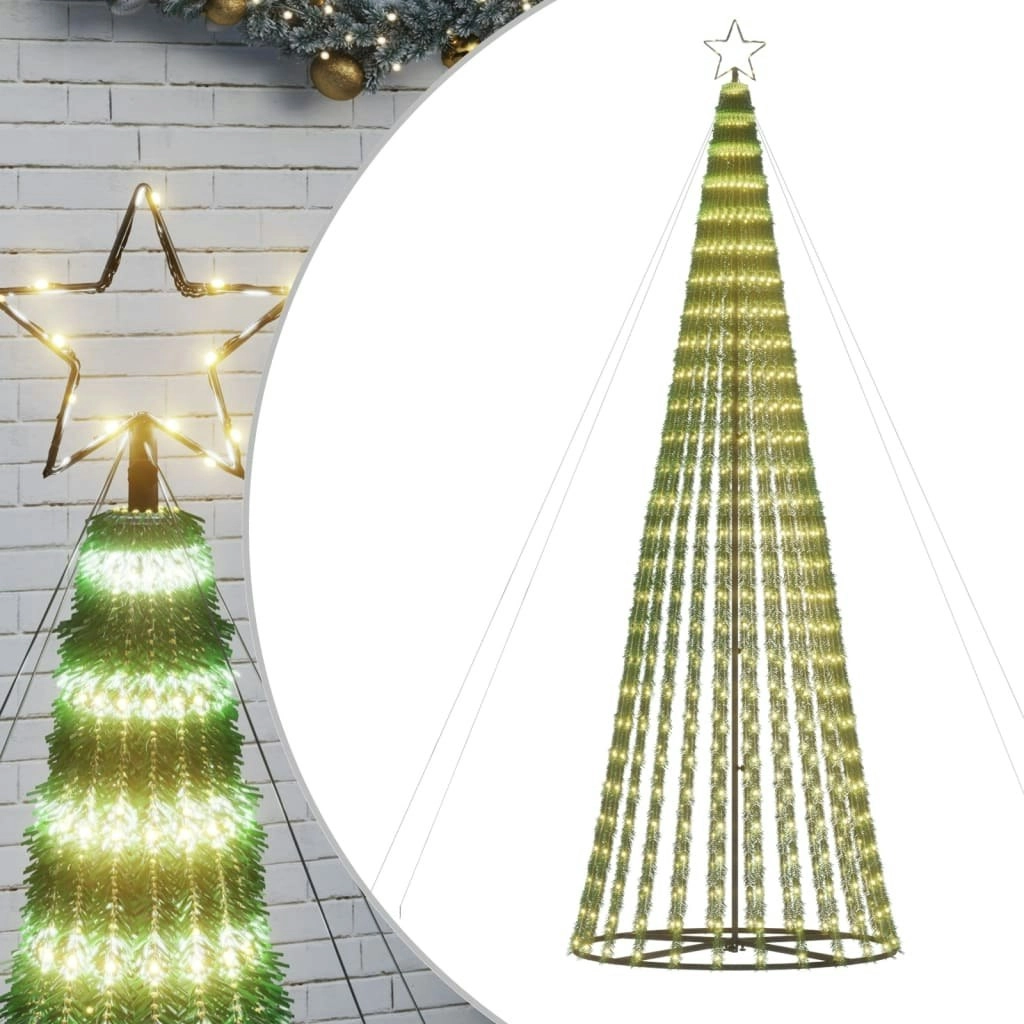 Christmas Tree Light Cone 688 LEDs Warm White 300 cm 358159