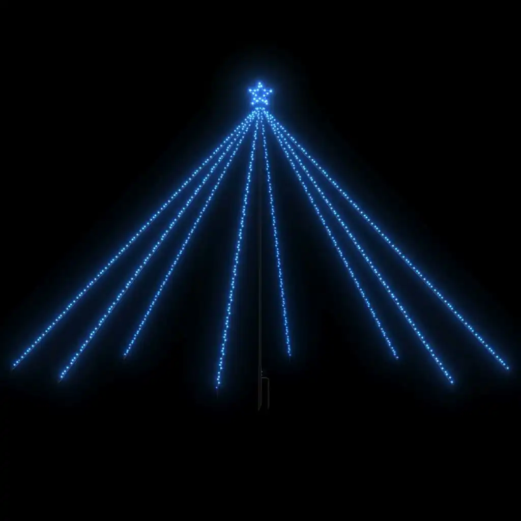 Christmas Tree Lights Indoor Outdoor 576 LEDs Blue 3.6 m 328744