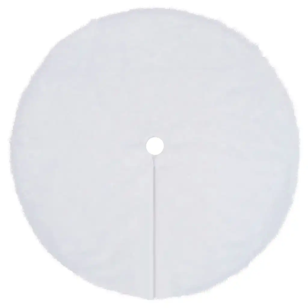 Christmas Tree Skirt White 150 cm Faux Fur 330271