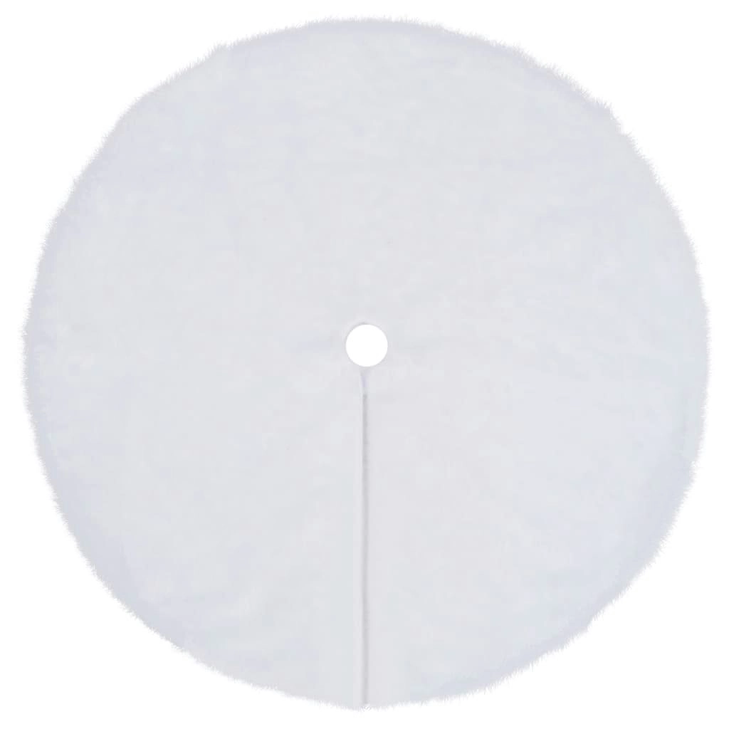 Christmas Tree Skirt White 150 cm Faux Fur 330271