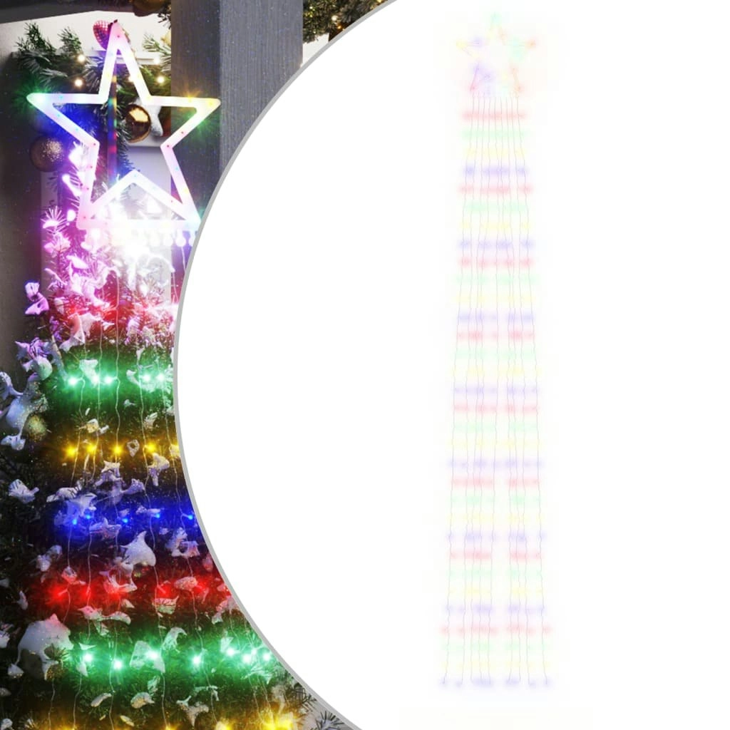 Christmas Tree Light 320 LEDs Colourful 375 cm 356926