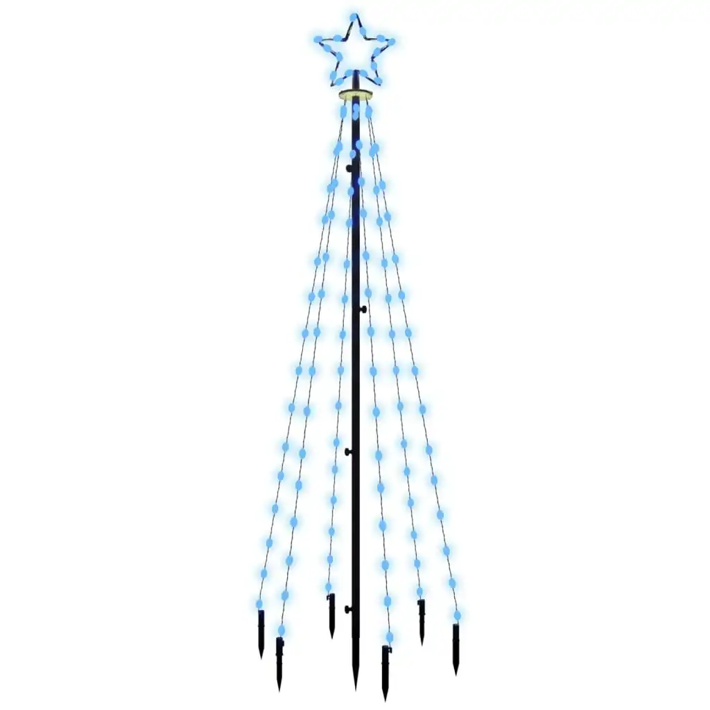 Christmas Tree with Spike Blue 108 LEDs 180 cm 343553