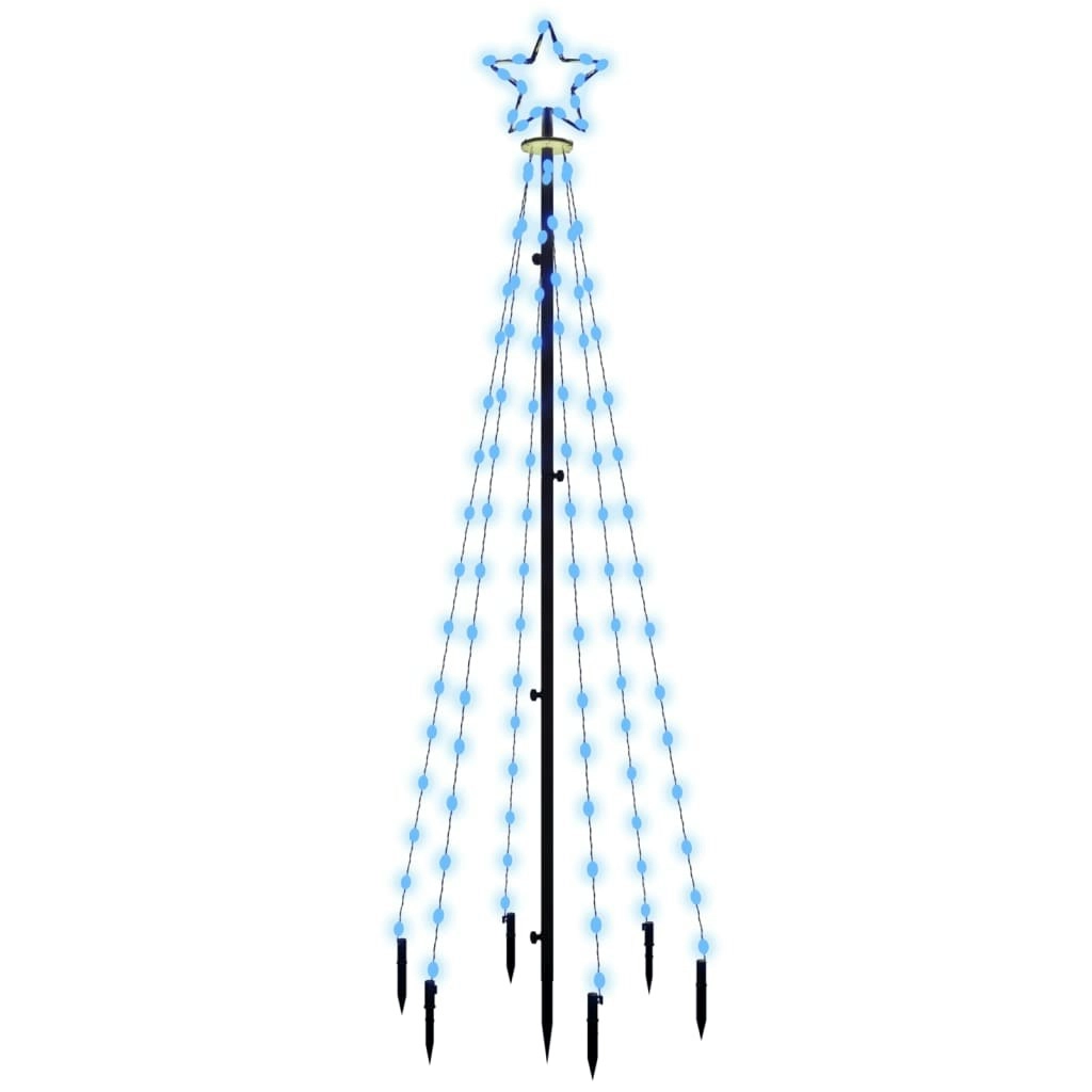 Christmas Tree with Spike Blue 108 LEDs 180 cm 343553