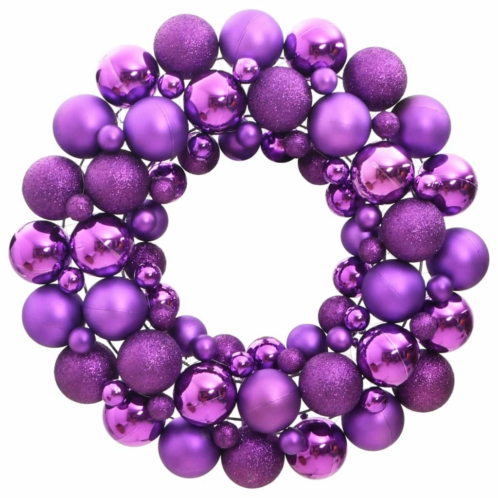 Christmas Wreath Purple 45 cm Polystyrene 356130