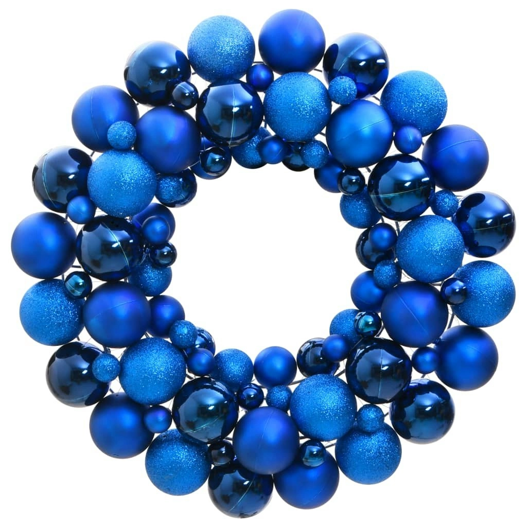 Christmas Wreath Blue 45 cm Polystyrene 356129