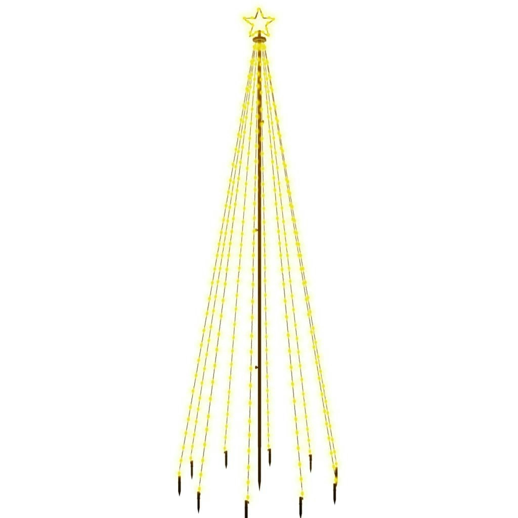 Christmas Tree with Spike Warm White 310 LEDs 300 cm 343554